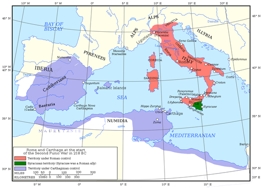 Punic War Map
